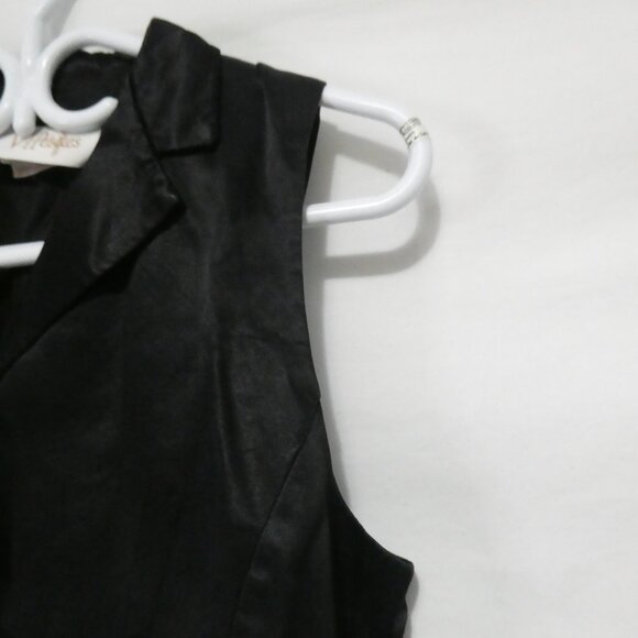 VIP PETITES | small - petites | Black Button Down Vest | Made In Canada 🟥🍁🟥 - Picture 5 of 14